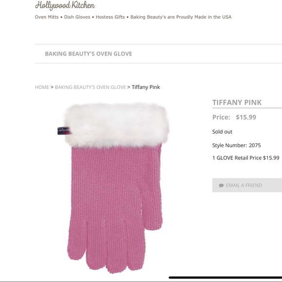 🐝🐝🐝 Hollywood Kitchen oven mitt. So glamorous! Left/right hand. New w/o tags. - Picture 5 of 5